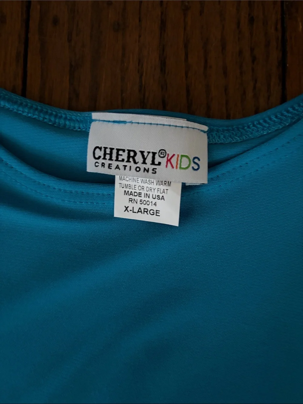 Girls' Turquoise Ruffled Hem Casual Dress